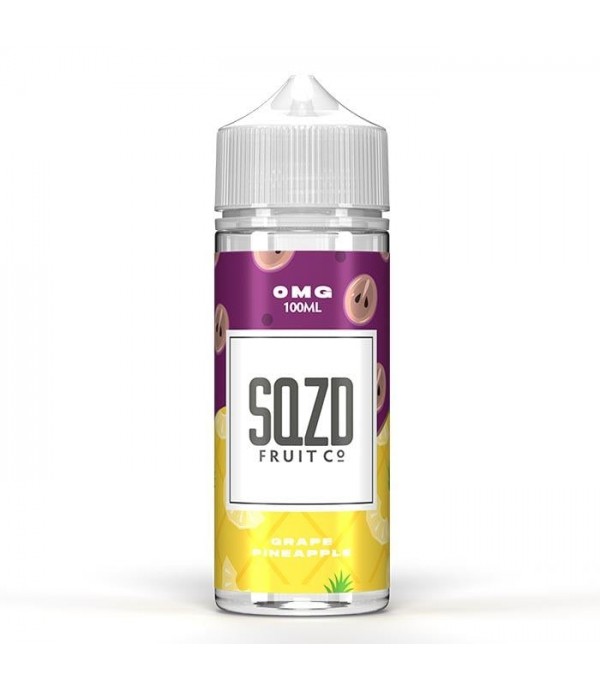 Grape Pineapple by SQZD Fruit Co. 100ML E-Liquid, 0MG Vape 70VG/30PG Juice