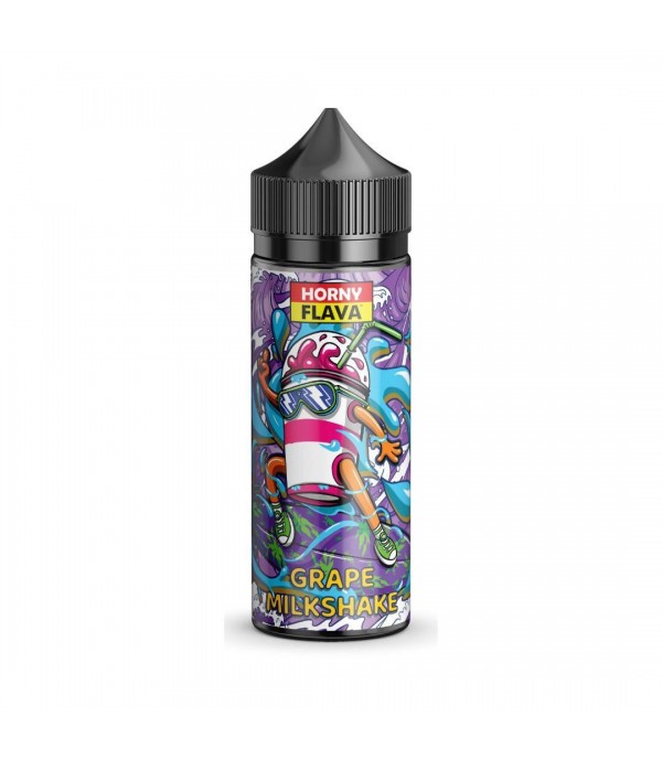 Grape Milkshake by Horny Flava. 100ML E-liquid, 0MG Vape, 70VG Juice