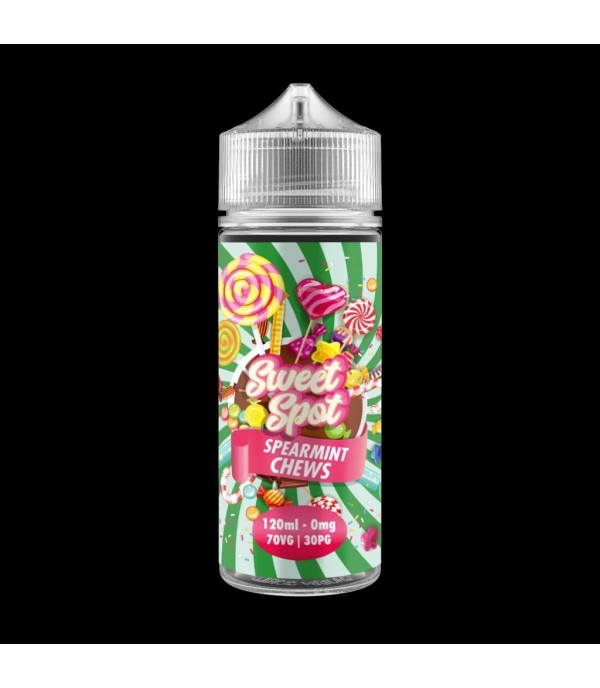 Spearmint Chews by Sweet Spot 0MG 100ML E-liquid. 70VG/30PG Vape Juice