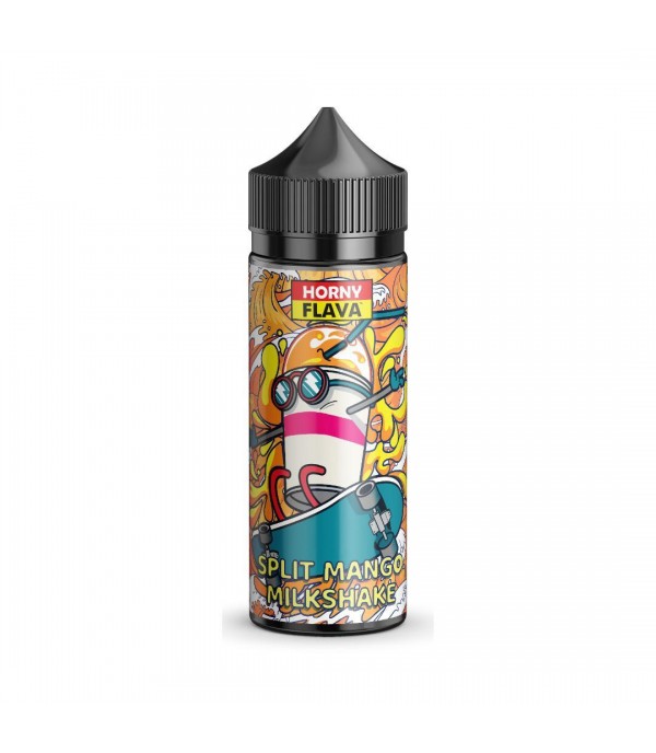 Split Mango Milkshake by Horny Flava. 100ML E-liquid, 0MG Vape, 70VG Juice