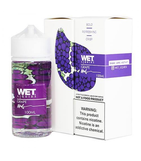 Grape by Wet Liquids 100ML E Liquid 70VG Vape 0MG Juice