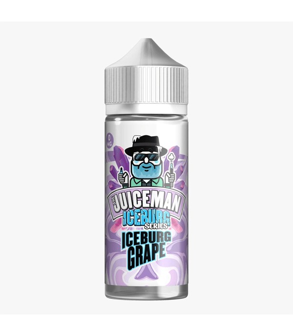 Grape By The Juiceman Iceburg 100ML E Liquid 50VG Vape 0MG Juice