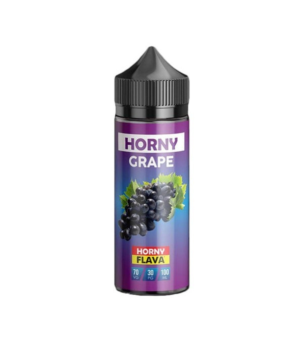 Grape by Horny Flava. 100ML E-liquid, 0MG Vape, 70VG Juice