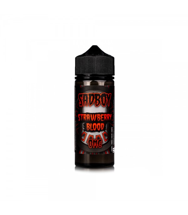 STRAWBERRY BLOOD BY SADBOY E-LIQUID 100ML SHORTFILL 75VG VAPE 0MG JUICE