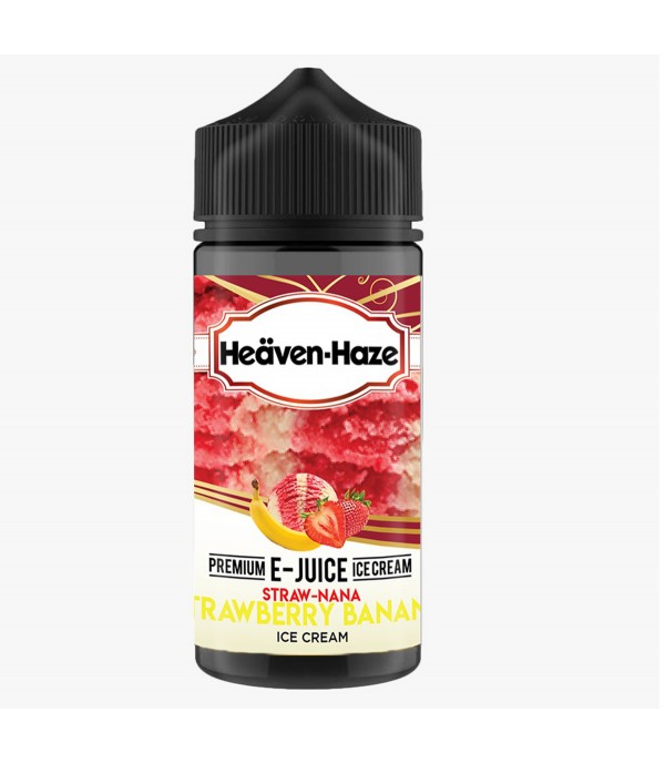 Strawberry Banana Ice Cream By Heaven Haze 100ML E Liquid 70VG Vape 0MG Juice