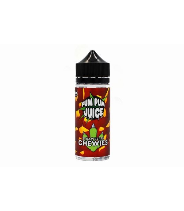 Strawberry Chewies by Pum Pum Juice. 0MG 100ML E-liquid. 70VG/30PG Vape Juice