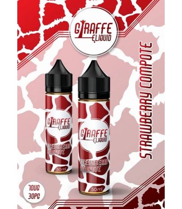 Strawberry Compote by Giraffe 50ML E liquid 70VG Vape 0MG Juice Shortfill