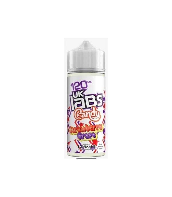 Strawberry Grape - Candy by UK Labs, 100ML E Liquid, 70VG Vape, 0MG Juice, Shortfill