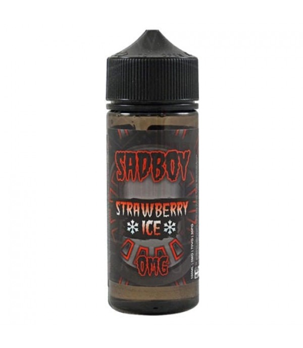 STRAWBERRY ICE BY SADBOY E-LIQUID 100ML SHORTFILL 75VG VAPE 0MG JUICE