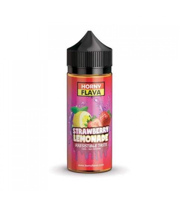 Strawberry Lemonade by Horny Flava. 100ML E-liquid, 0MG Vape, 70VG Juice