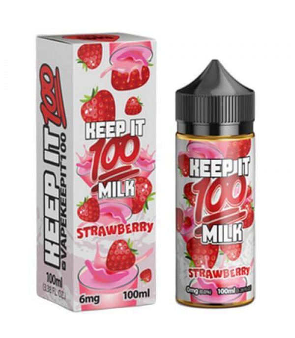 STRAWBERRY MILK – KEEP IT 100 E LIQUID 100ML SHORTFILL 70VG VAPE