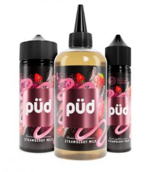 Strawberry Milk by Pud 50ml, 100ml, 200ml E Liquid Vape Juice 70vg 30pg - Joes Juice