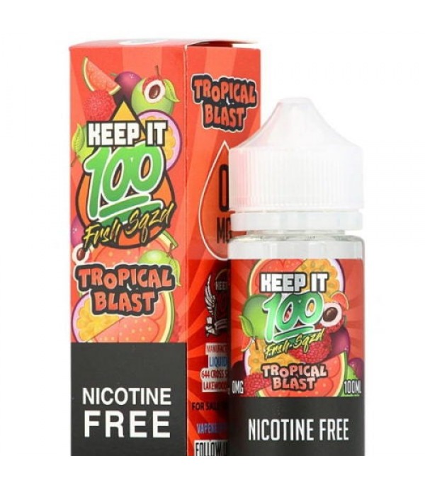 FRSH SQZD TROPICAL BLAST – KEEP IT 100 E LIQUID 100ML SHORTFILL 70VG VAPE