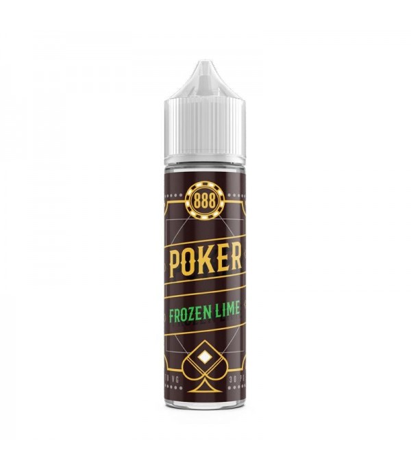 Frozen Lime By 888 Poker 50ML E Liquid 70VG Vape 0MG Juice