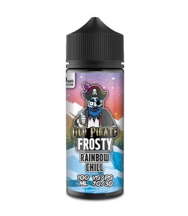 Frosty - Rainbow Chill by Old Pirate 100ML E Liquid, 70VG Vape, 0MG Juice, Shortfill