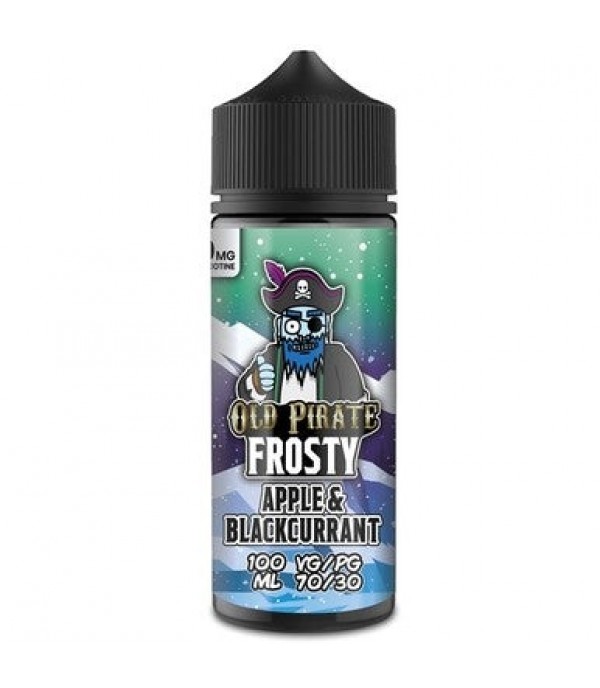 Frosty - Apple & Blackcurrant by Old Pirate 100ML E Liquid, 70VG Vape, 0MG Juice, Shortfill