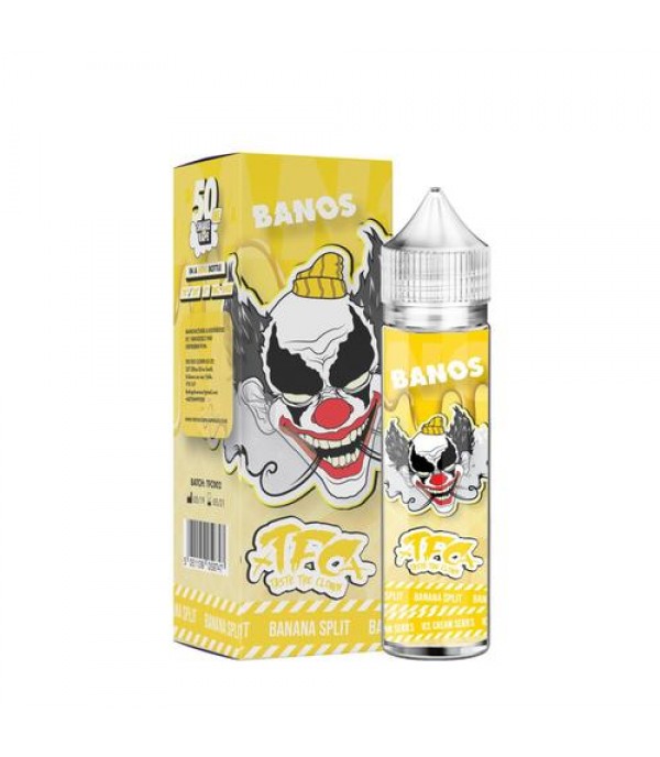 FOG CLOWN ICE CREAM SERIES – BANOS BANANA SPLIT 50ML SHORTFILL E LIQUID 70VG VAPE