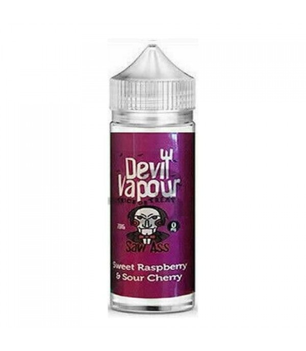 Sweet Raspberry & Sour Cherry by Devil Vapour 50ML E Liquid 70VG Vape 0MG Juice Shortfill