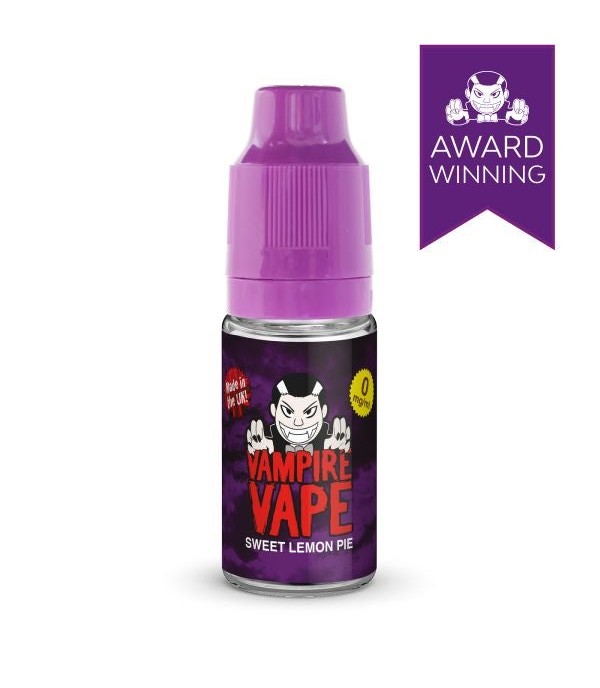 Sweet Lemon Pie By Vampire Vape 10ML E Liquid. All Strengths Of Nicotine Juice