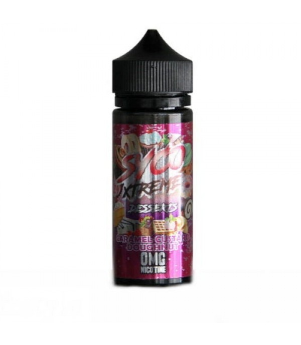 SYCO XTREME DESSERTS CARAMEL CUSTARD DOUGHNUT 100ML SHORTFILL E LIQUID 80VG VAPE