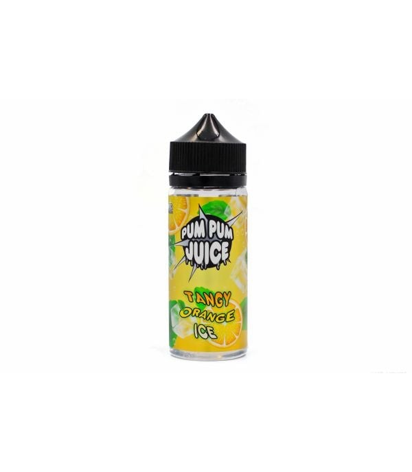 Tangy Orange Ice by Pum Pum Juice. 0MG 100ML E-liquid. 70VG/30PG Vape Juice