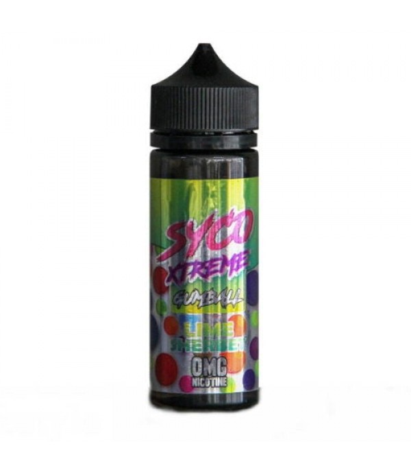 SYCO XTREME GUMBALL LIME SHERBET 100ML SHORTFILL E LIQUID 80VG VAPE