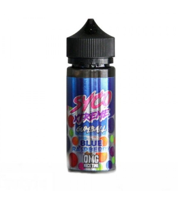 SYCO XTREME GUMBALL BLUE RASPBERRY 100ML SHORTFILL E LIQUID 80VG VAPE