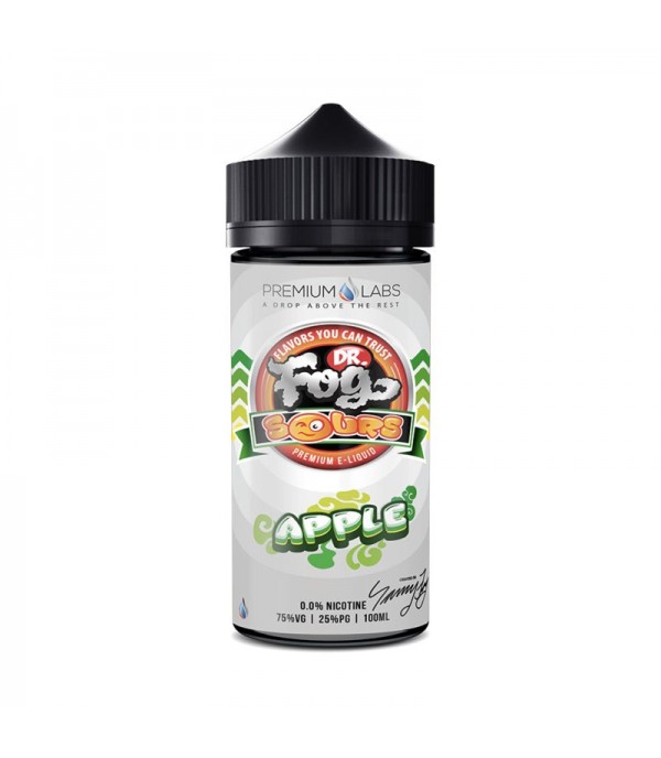 DR FOG SOURS APPLE 100ML SHORTFILL 75VG E LIQUID JUICE VAPE