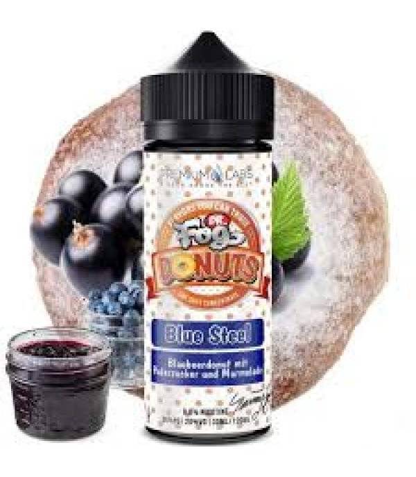 DR FOG DONUT BLUE STEEL 100ML SHORTFILL 75VG E LIQUID JUICE VAPE