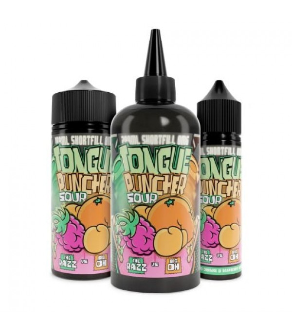 Tongue Puncher - Raspberry & Blood Orange Sour By Joe's Juice | 50ML, 100ML, 200ML E Liquid | 70VG Vape | 0MG Juice