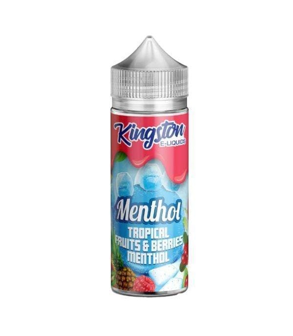 Tropical Fruits & Berries Menthol by Kingston 100ML E Liquid 70VG Vape 0MG Juice