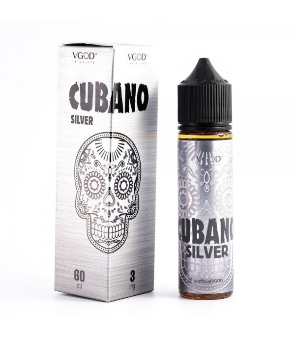 Cubano Silver By Vgod 50ML E Liquid 70VG Vape 0MG Juice