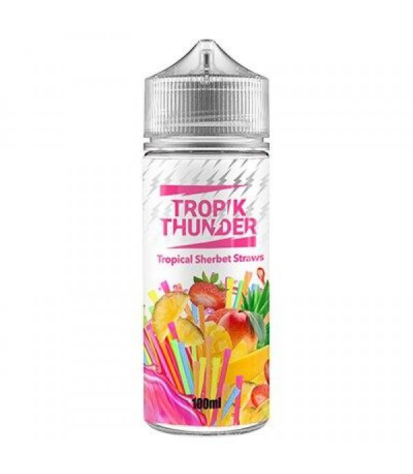 Tropical Sherbet Straws E-Liquid by Tropik Thunder 100ml Shortfill 70VG Vape