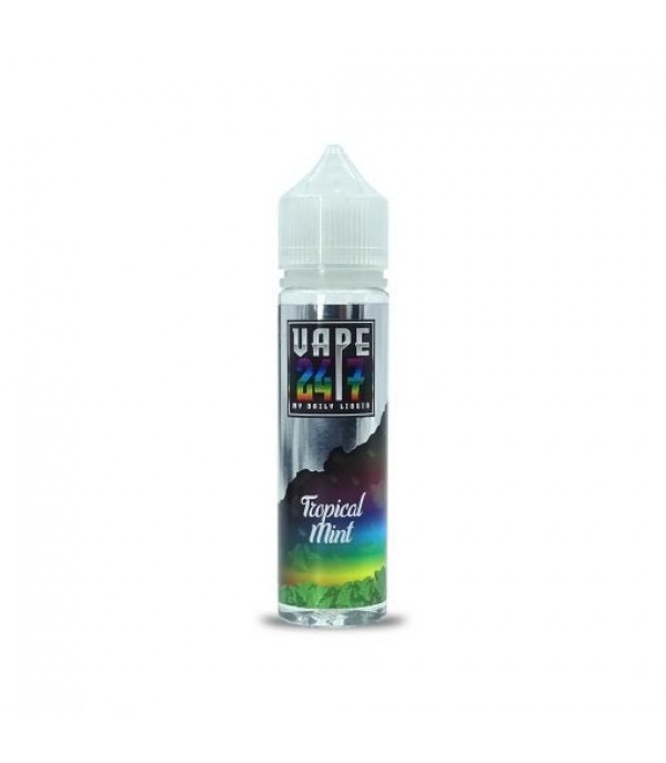 Tropical Mint By Vape 247, 50ML E Liquid 70VG Vape 0MG Juice