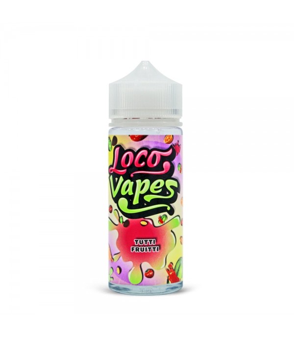 Tutti Fruitti by Loco Vapes. 100ML E-liquid, 0MG vape, 70VG/30PG juice