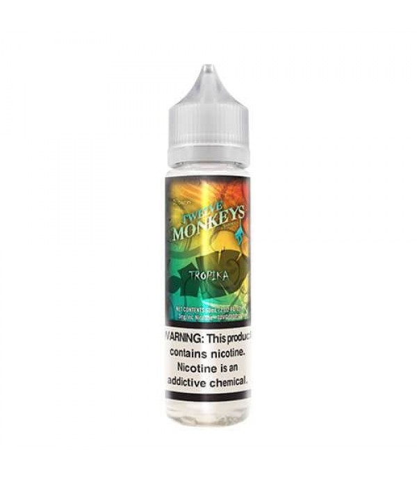 TROPIKA E-LIQUID BY TWELVE 12 MONKEYS SHORTFILL 90VG 50ML 0MG