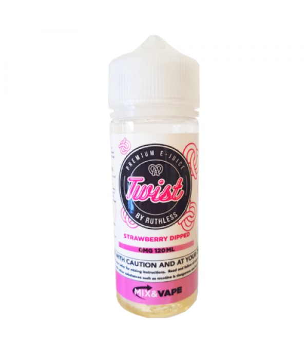 TWIST BY RUTHLESS – STRAWBERRY DIPPED – 100ML SHORTFILL E LIQUID 70VG VAPE