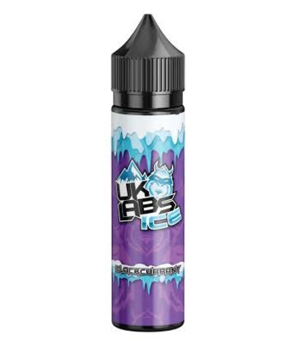 UK labs Blackcurrant Ice E Liquid E Juice 70vg Vape 50ml Shortfill